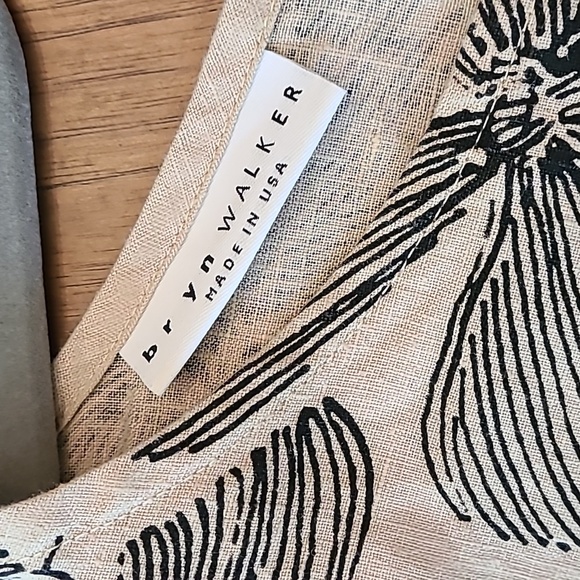 Bryn Walker 100% Linen Floral Top, S - Picture 3 of 6